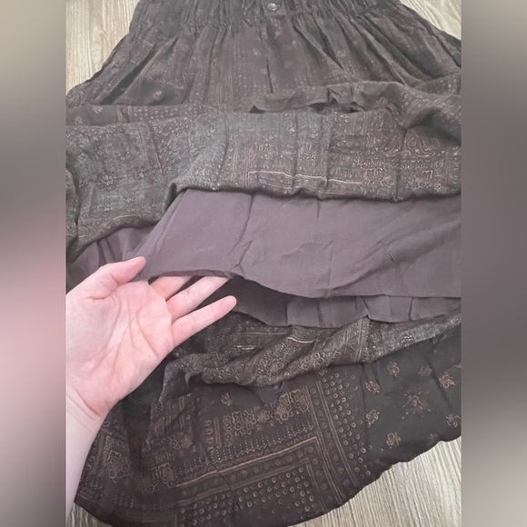 Stetson Women’s Patchwork Bandana Brown 100% Rayon Dress Size Extra Large - Picture 16 of 17